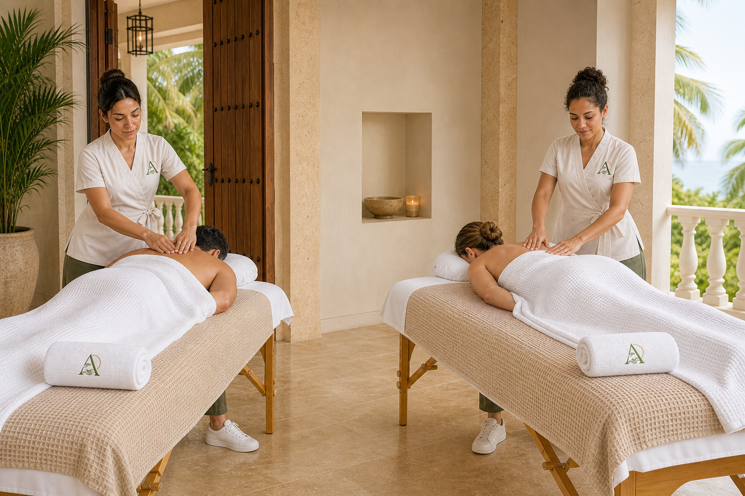 Experiencia Lumière Signature Duo de Agaria Wellness para dos personas con dos Especialistas en Bienestar Agaria.