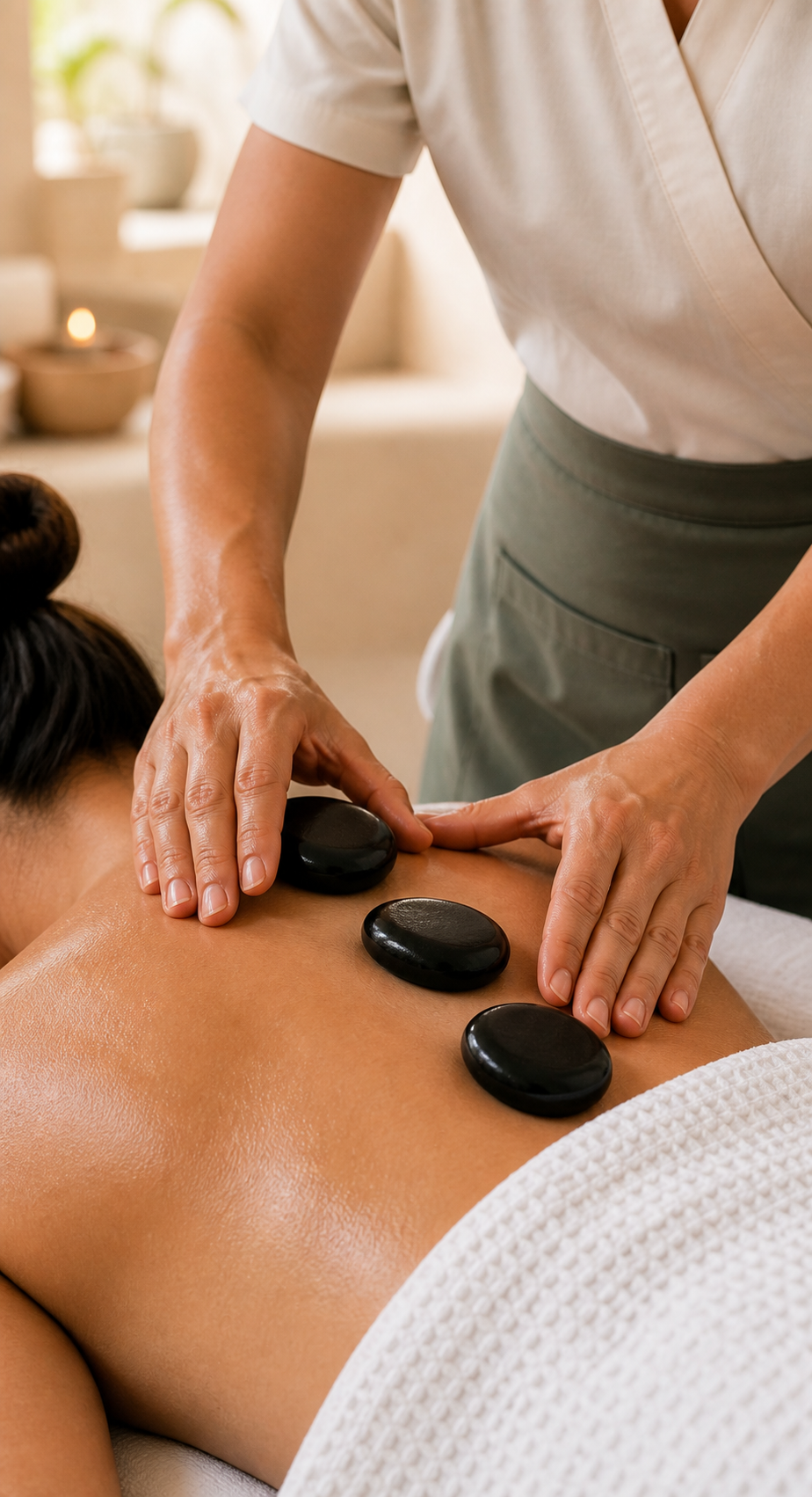 Experiencia Lumière Signature de Agaria Wellness en una residencia privada de Cartagena de Indias.